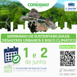 CONDEMAT realiza Seminário de Sustentabilidade, Desastres Urbanos e Risco Climático